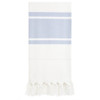 Oversized Bath or Beach Towel - White with Blue