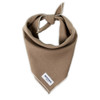 Brown Linen Bandana for Small Dogs
