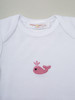 Organic Baby Onesie - Pink Whale