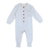 Organic Baby Romper - Blue - Knit - 0-3m