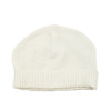 Organic Knit Baby Hat - Cream, 0-3m