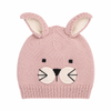 Organic Bunny Hat - Rose, 0-6m
