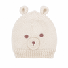 Organic Bear Hat - Pearl, 0-6m