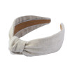 Linen Knotted Headband - Oat