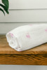 Organic Muslin Swaddle - Pink Whale