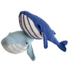 Organic Stuffed Whale Toy - Blue