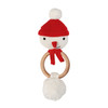 Organic Knit Snowman Rattle