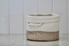 Embroidered Cotton Rope Basket - Let it Snow Embroidered Cotton Rope Basket - Let it Snow