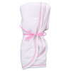 Pink and white swaddle Blanket