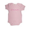 Custom Baby Onesie with Name Pink