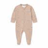 elephant print baby footed pajamas
