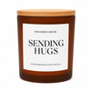 Get Well Candle  - Sending Hugs, Lavender