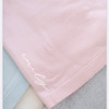 Organic Pink Personalized Baby Blanket