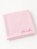 Personalized Organic Knit Baby Blanket - Pink