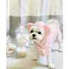 pink dog bath robe