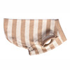 Organic Stripe Dog Clothes - Brown & White