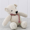 Organic Stuffed Bear with Personalized Baby Name - Pink