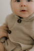 Organic Hooded Baby Sweater - Oatmeal Heather