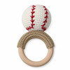Organic Baby Rattle - Baseball