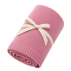 Organic Baby Blanket - Knit, Pink
