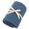 Organic Baby Blanket - Knit, Blue