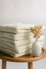 Personalized Organic Cotton Throw Blanket - Natural