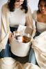 Personalized Organic Cotton Throw Blanket - Natural