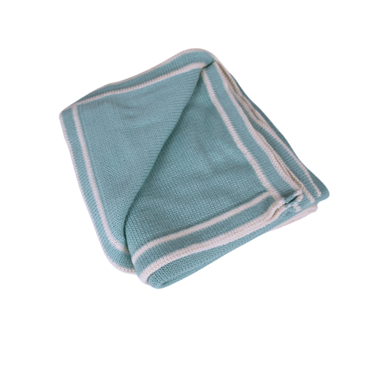 Organic Hand Knit Baby Blanket - Made in Peru