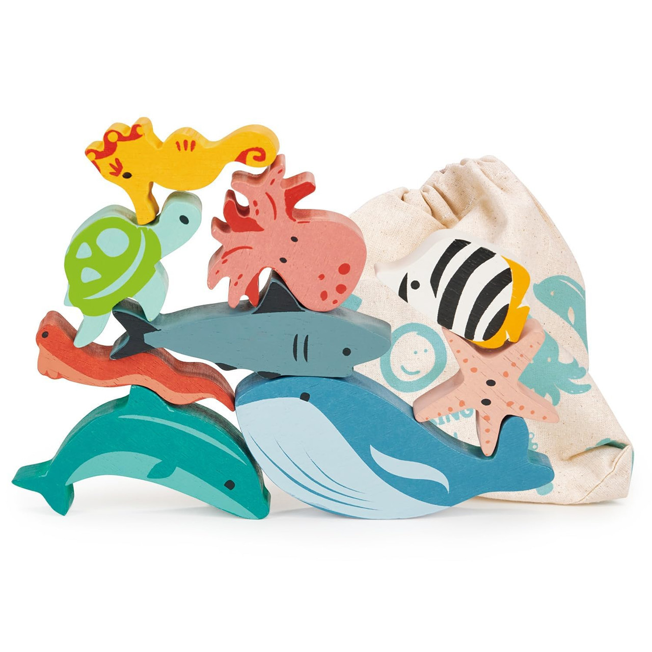 Wooden Stacking Toy - Ocean