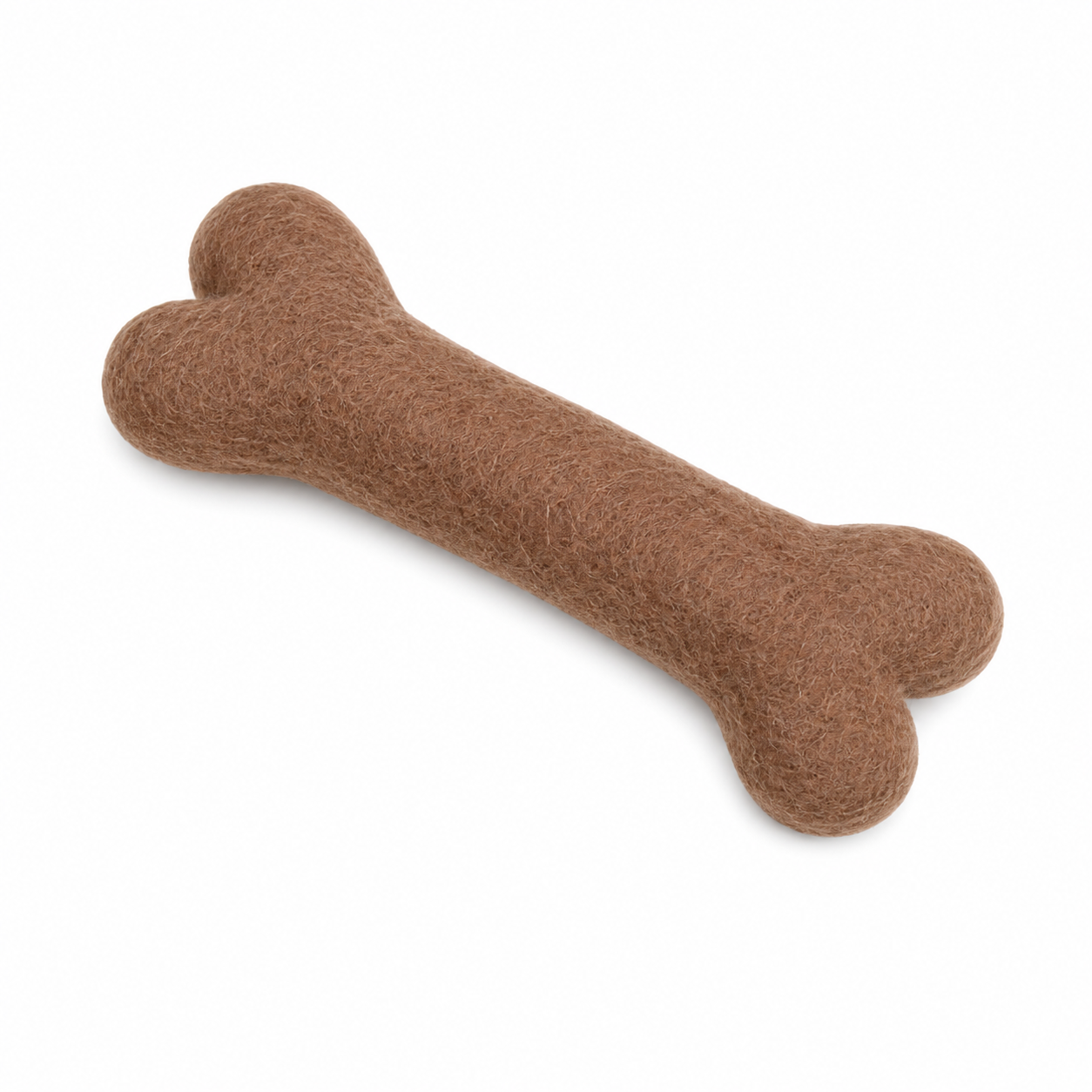 Wool Felt Dog Bone - Lt Brown