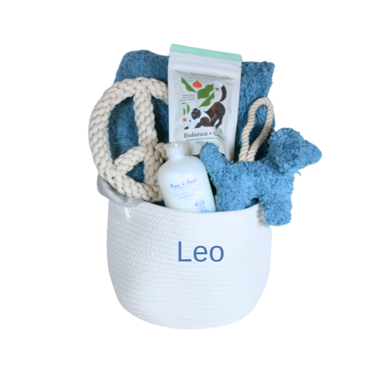 Dog Gift Basket - Peace, Love & Treats