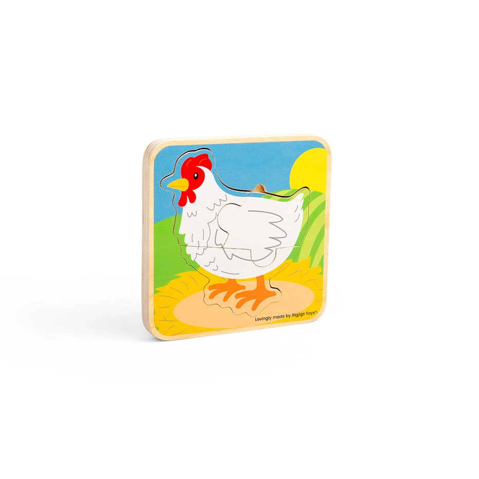 Wooden Lifecycle Puzzle - Chicken