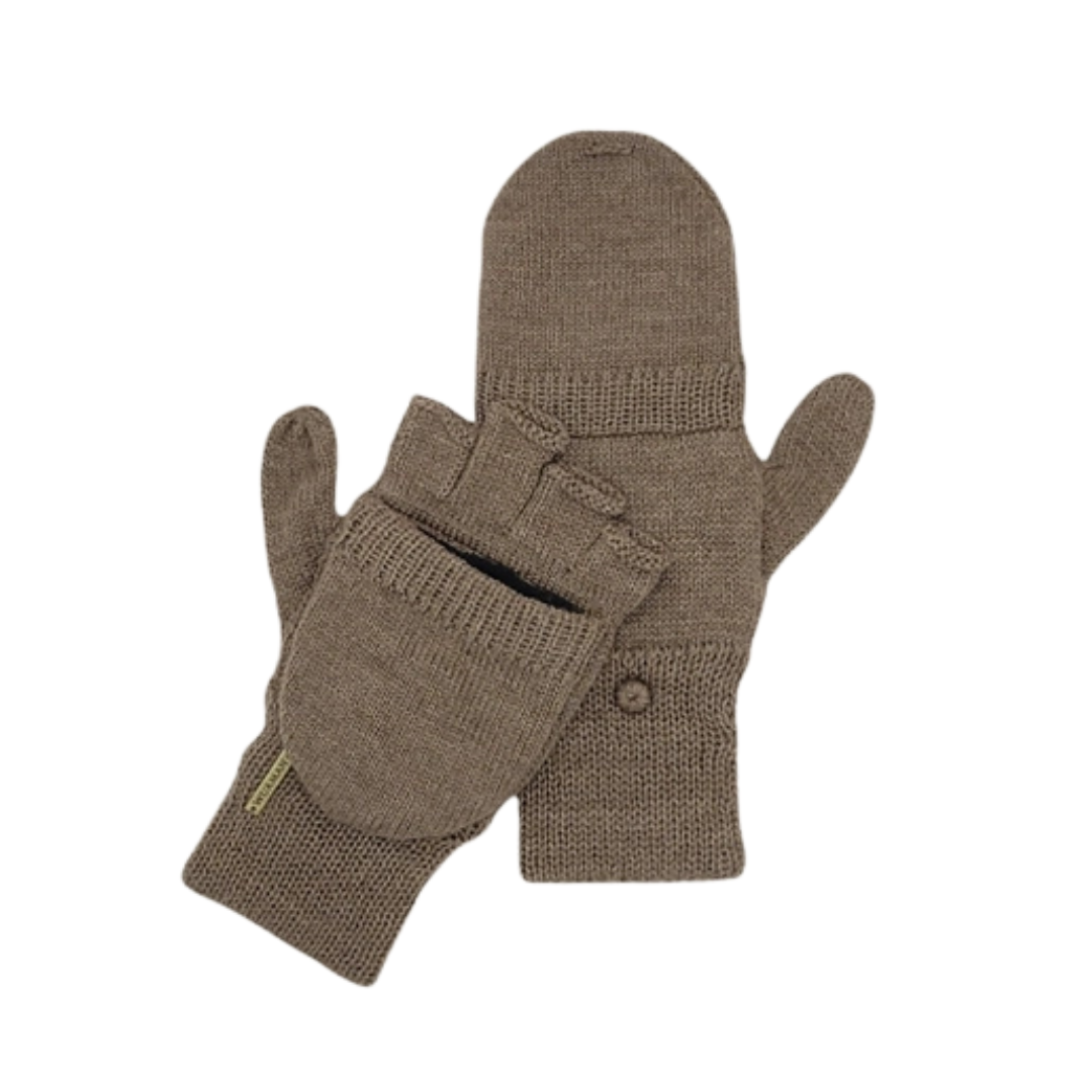 Alpaca Convertible Mittens - Fleece Lining