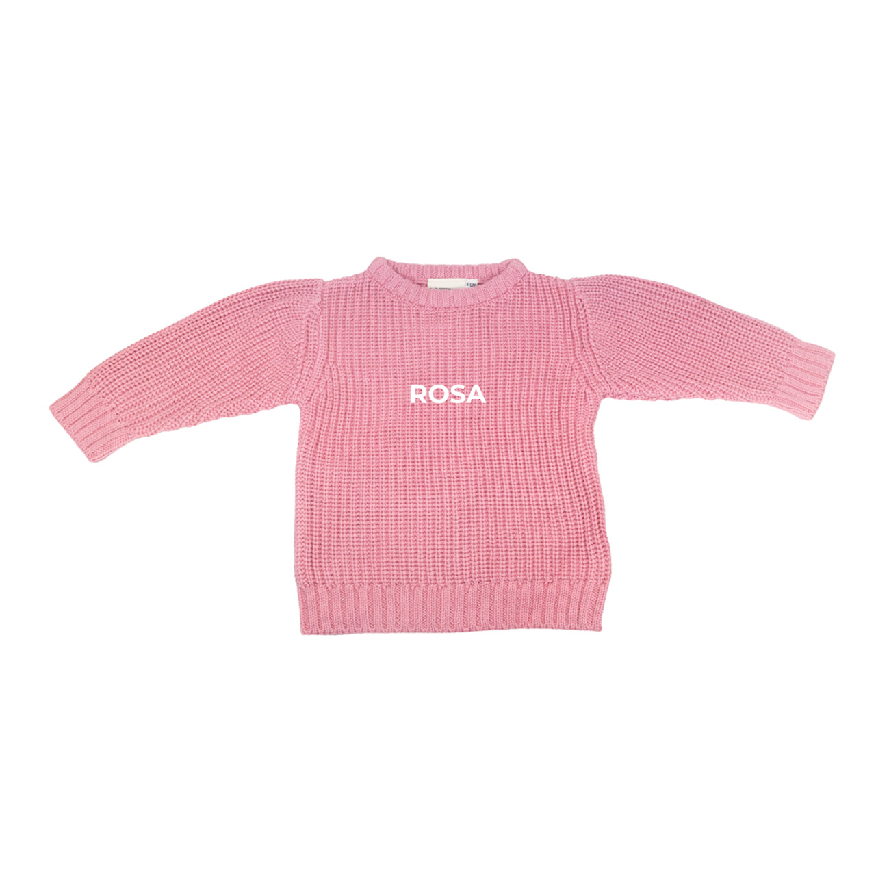 Organic Knit Toddler Sweater - Pink Organic Knit Toddler Sweater - Pink