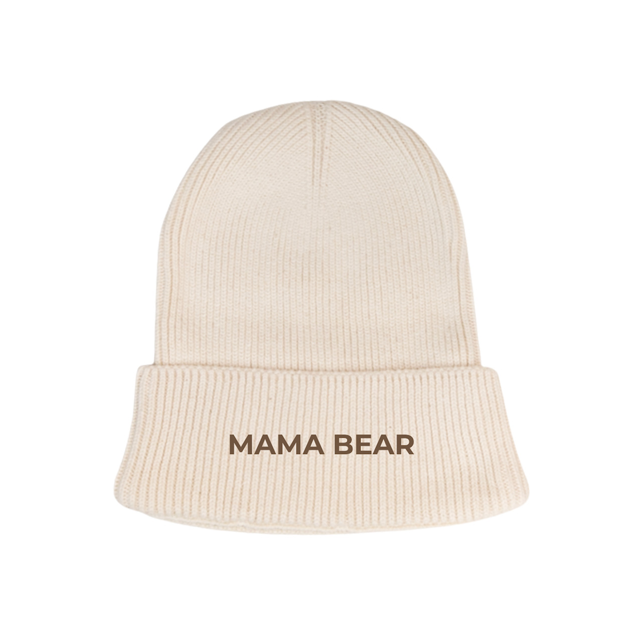 Personalized Adult's Organic Cotton Beanie - Cream Personalized Adult's Organic Cotton Beanie - Cream