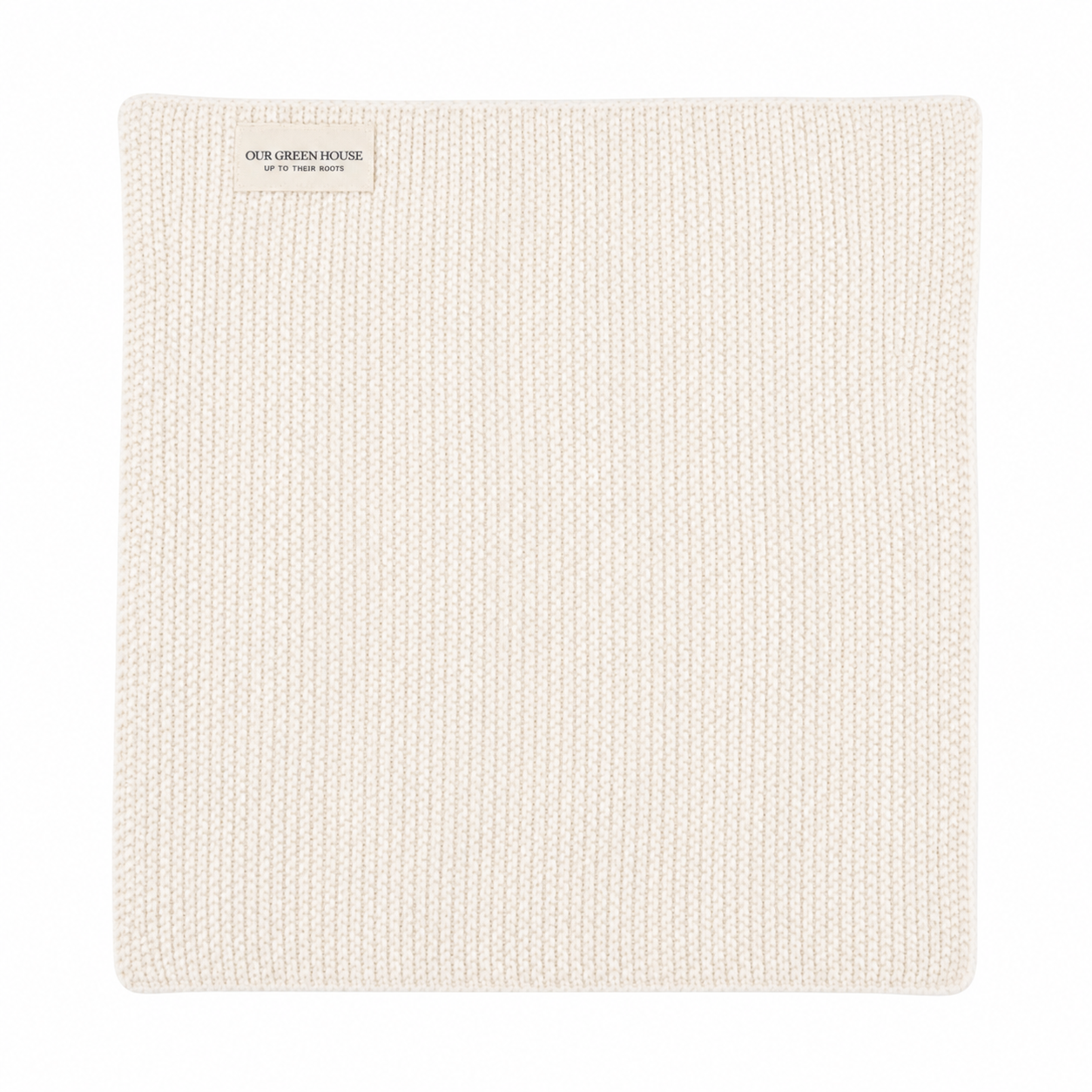 Soft Organic Knit Face Cloth - Ivory