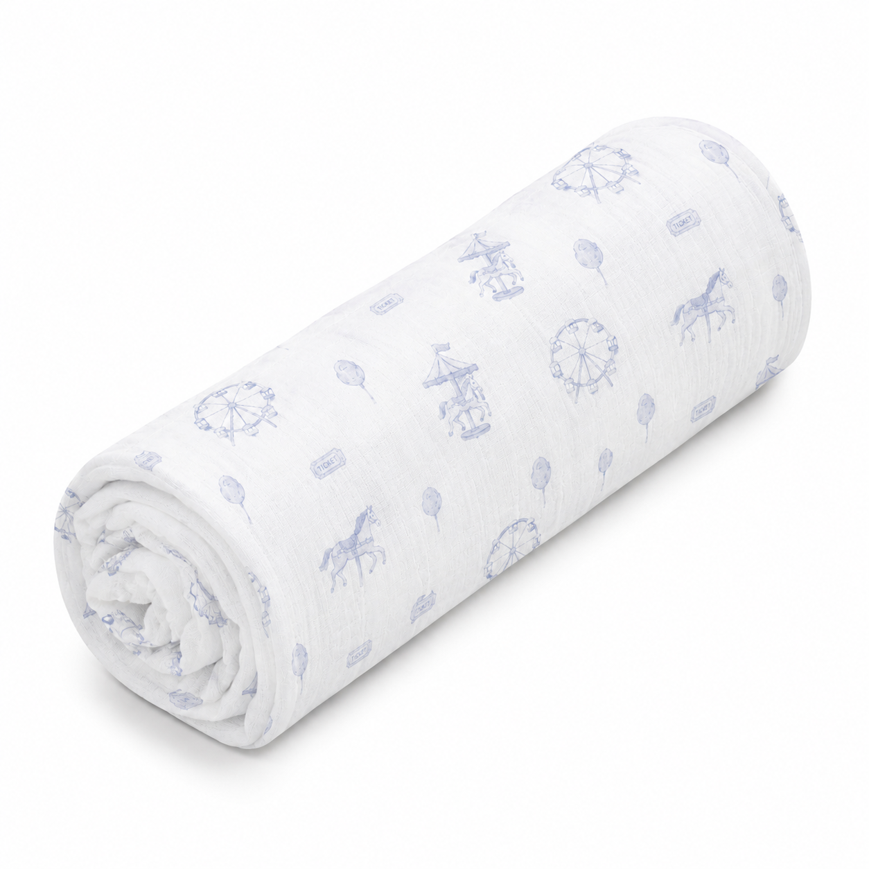 Organic Muslin Swaddle Blanket - Carnival Print
