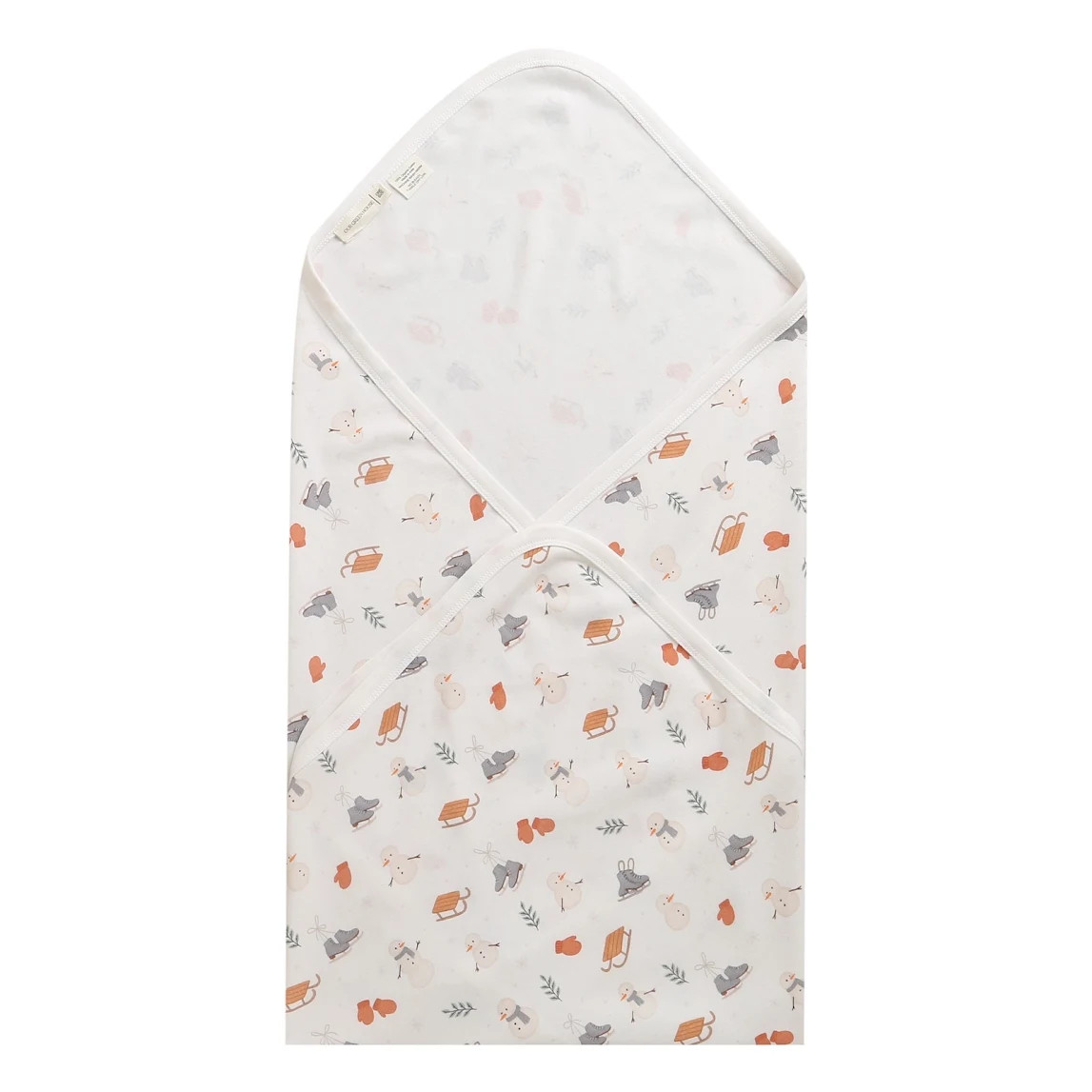 Organic Cotton Swaddle Blanket - Winter Print