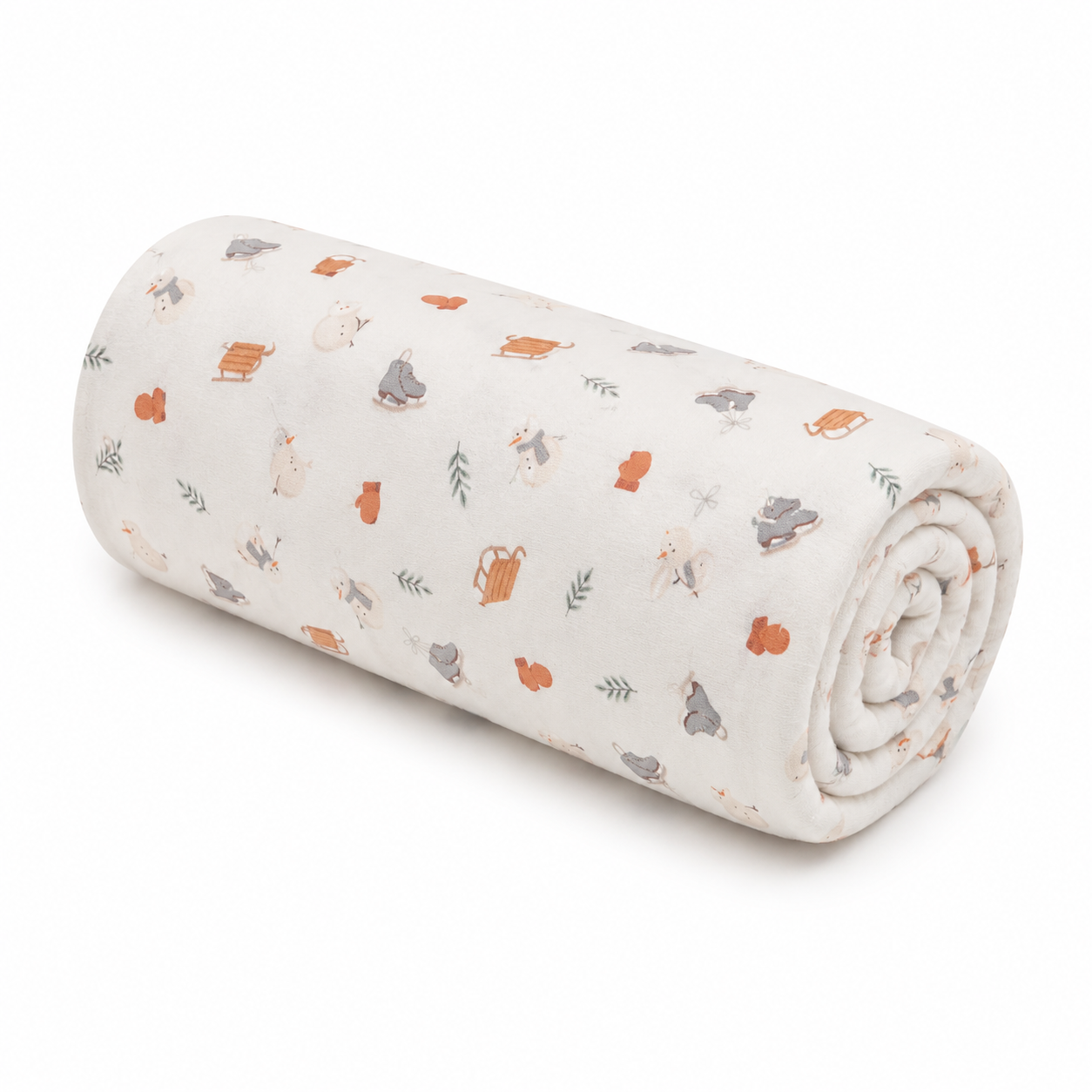 Organic Cotton Swaddle Blanket - Winter Print
