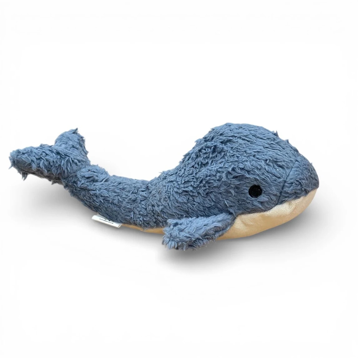 Organic Sherpa Whale Toy - Blue