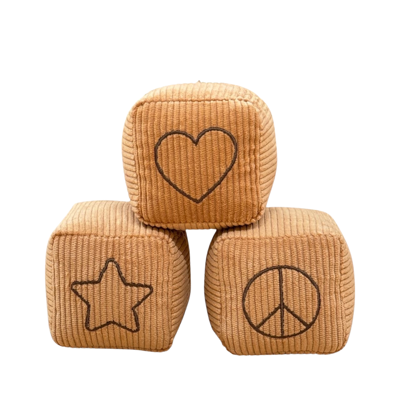 Organic Soft Baby Blocks - Set of 3