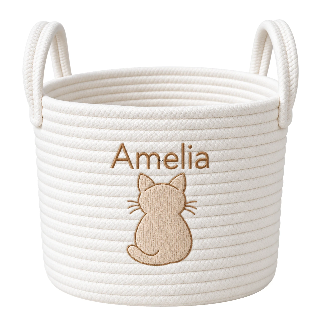 Cat Cotton Rope Basket - Personalized