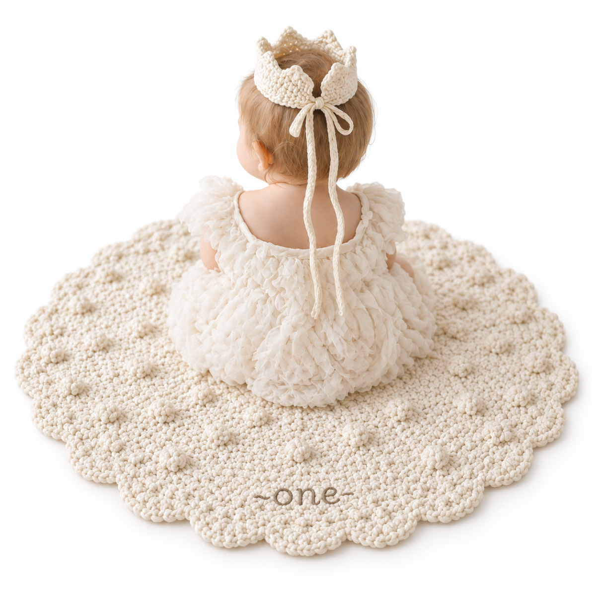 Luxury Baby Gift Set - Little Princess Crown and Play Mat