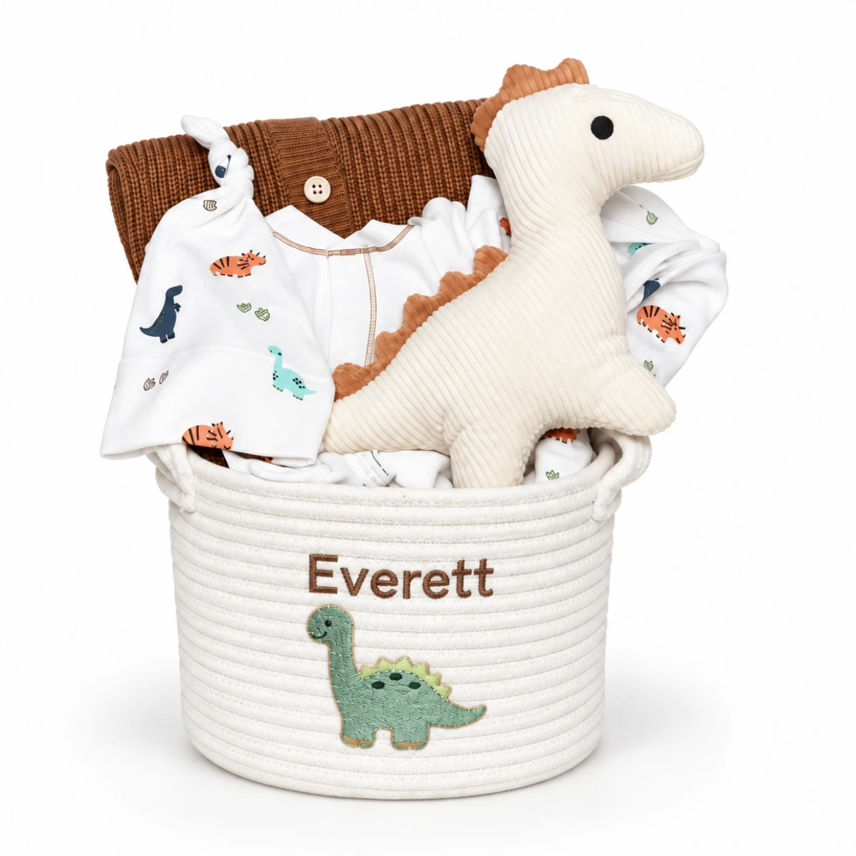 Organic Baby Boy Gift Basket - Dinosaur Theme - Dino Dig