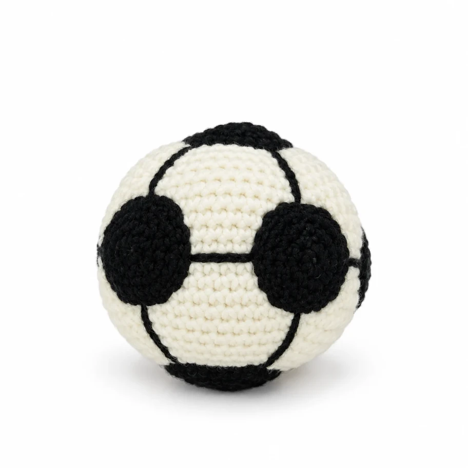 Organic Soccer Ball Rattle - Baby Toy