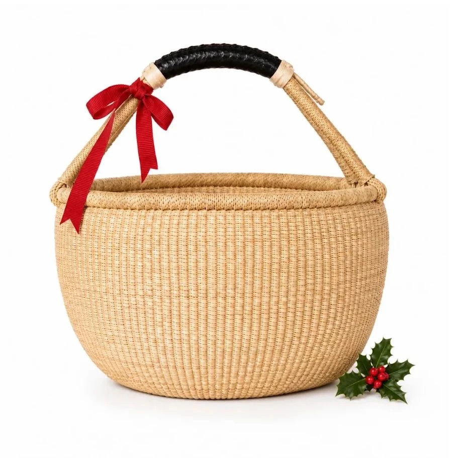 Holiday Gift - Large African Bolga Basket