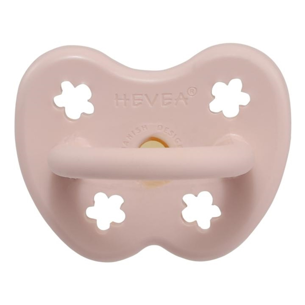 Natural Rubber Pacifier - Orthodontic, Pink Flowers, 0-3M