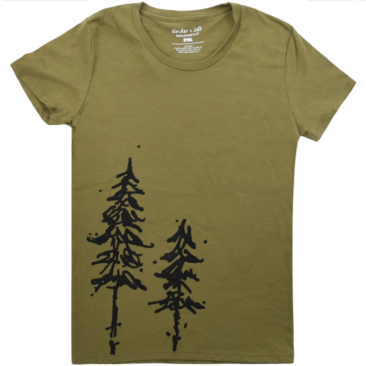 Gifts for Women | Organic Pine Tree T-Shirt | Nature Inspired Tees