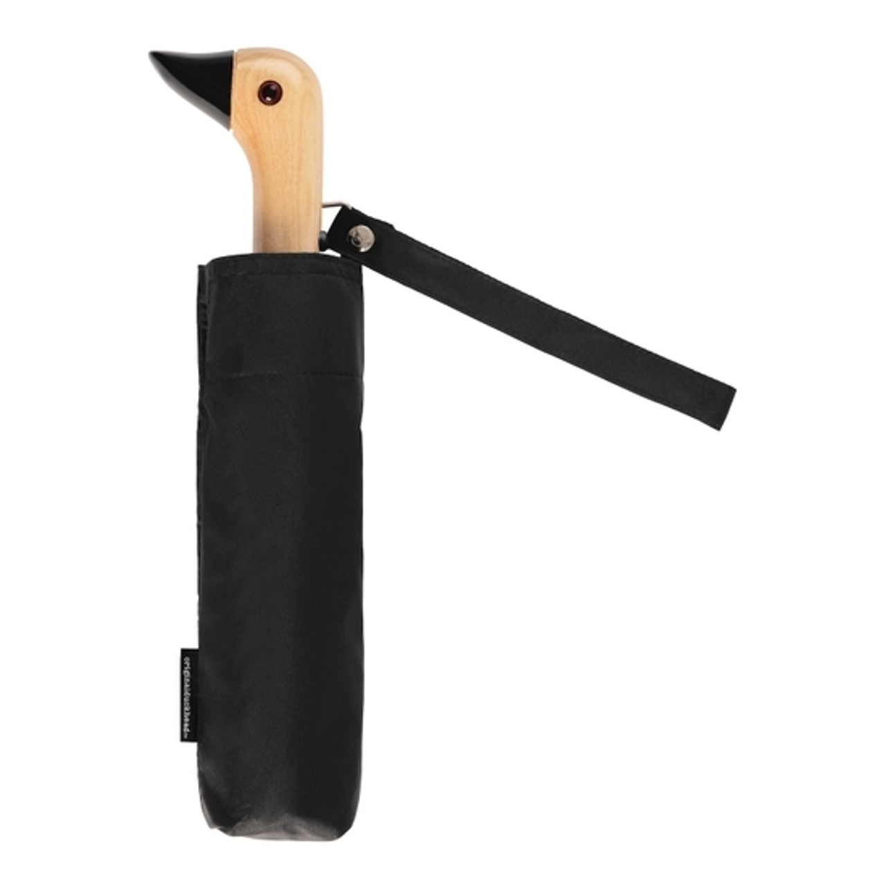 Eco-Friendly Compact Umbrella - Duck Head Black