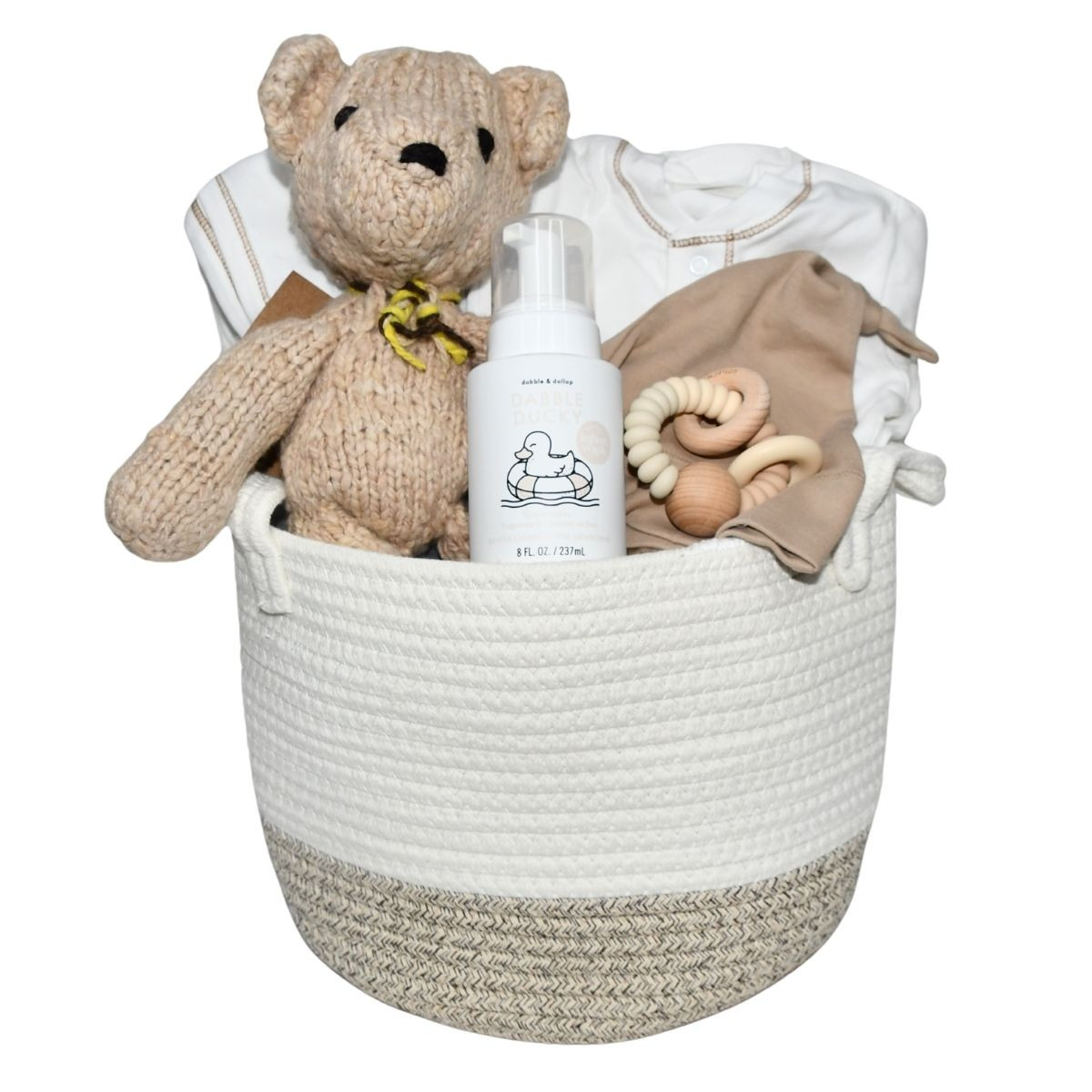 Newborn Gift Basket - Organic Baby - Bear-y Sweet